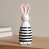 Wooden Bunnies Figurine Easter Rabbit Statue Indoor Easter Decoration Modern Art Spring Home Decors,Bunnies Sculpture