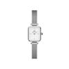 Danielwellingteon Quadro Mini Sterling Silver Milanese Mesh Women'S Watch