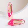 Sandali Estivi da Donna con Cinturini Posteriori Moda Scarpe Rosa Giallo Bianco per Ragazze Dolci Tacchi Medi Scarpe da Matrimonio Taglie Grandi da Donna