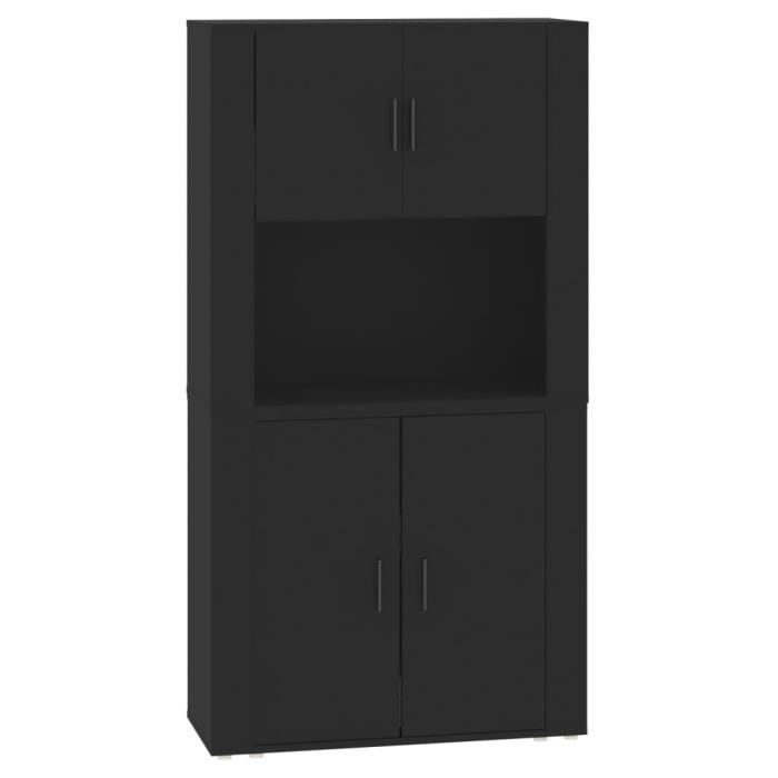 VidaXL Highboard Black Engineered Wood 3185352