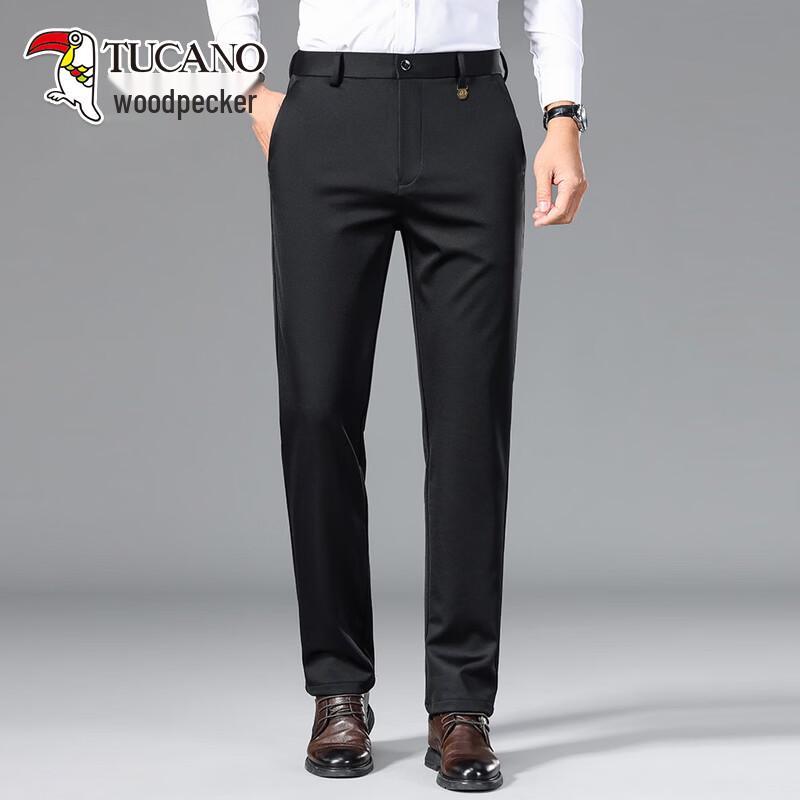 TUCANO Men s Slim-Fit Wrinkle-Free Stretch Casual Trousers 29