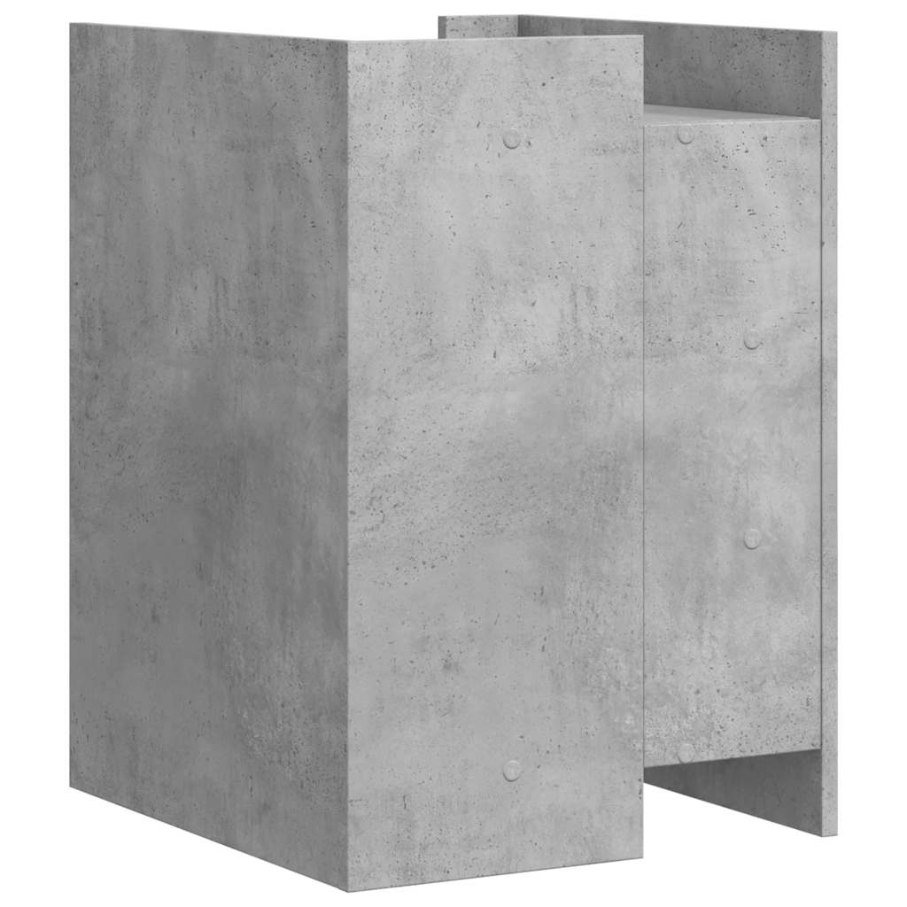 Nightstand Concrete Gray 45 x 50 x 65 cm Particleboard