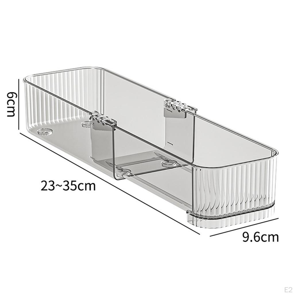 Adjustable Drawer Organizer Multifunctional Vanity Tray Storage Box for Kitchen