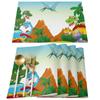 Cartoon Jungle Meadow Dinosaur Tablecloth Holiday Decor Waterproof Rectangular Tablecloths Wedding Decor Table Cover