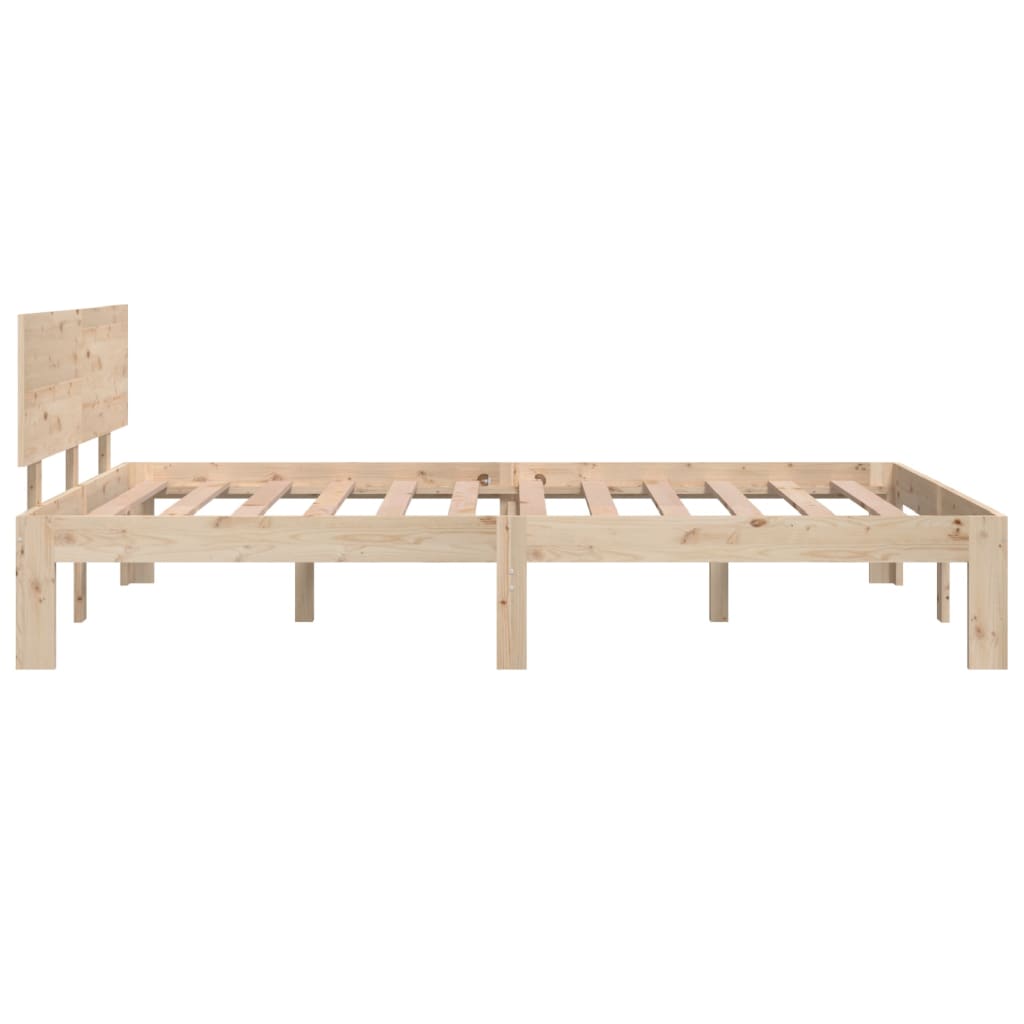 Solid Wood Bed 120 X 190 Cm