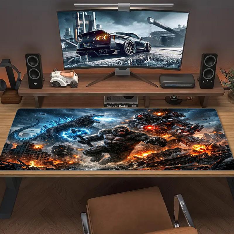 Tapis de souris Super Kong Couleur Grand Coussin de Table de Jeu Antidérapant pour Ordinateur Portable Tablette Grand Tapis de Souris Tapis XXL Mini PC Tapis de Jeu Avec bordure à verrouillage