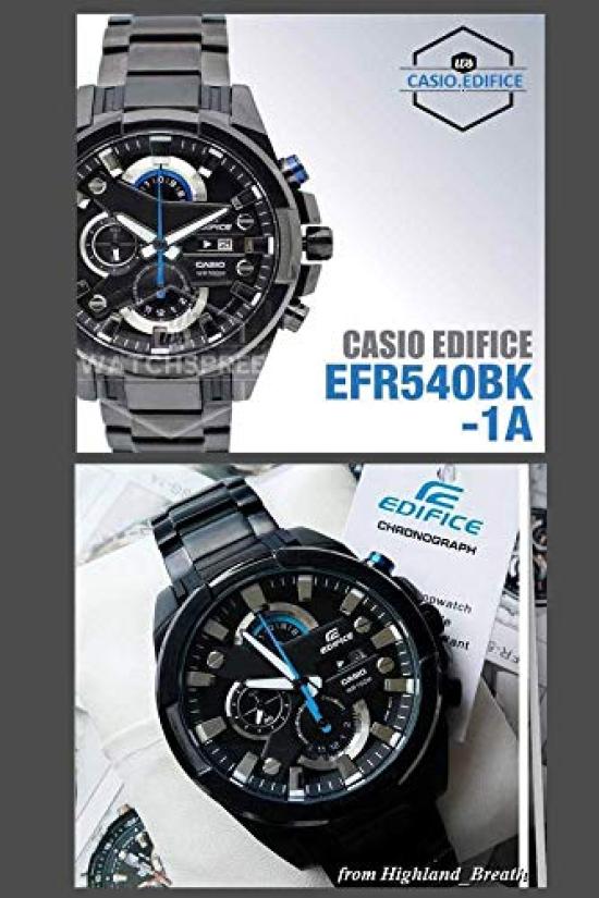 CASIO EDIFICE hodinky Racing chronograf analogový EFR-540BK-1A EFR-540BK-1 pánské [položka]