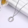 My Shape Letter A-Z Clear Zircon Stainless Steel Necklace for Girls Women Necklaces Alphabet Initials Pendant Choker Jewelry