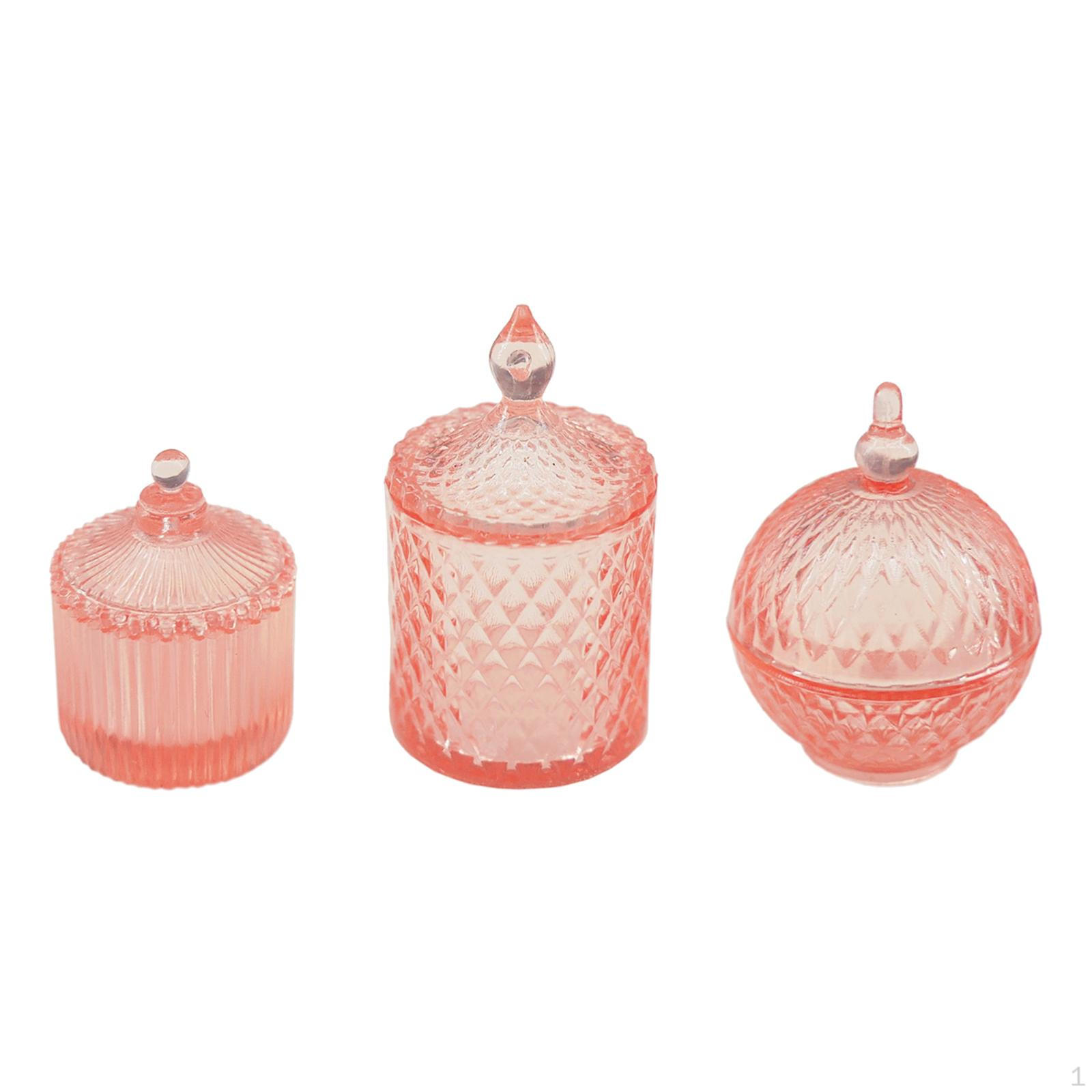 

Кукольная банка для фруктов с крышкой, аксессуар для банок для конфет 1:6 шт.