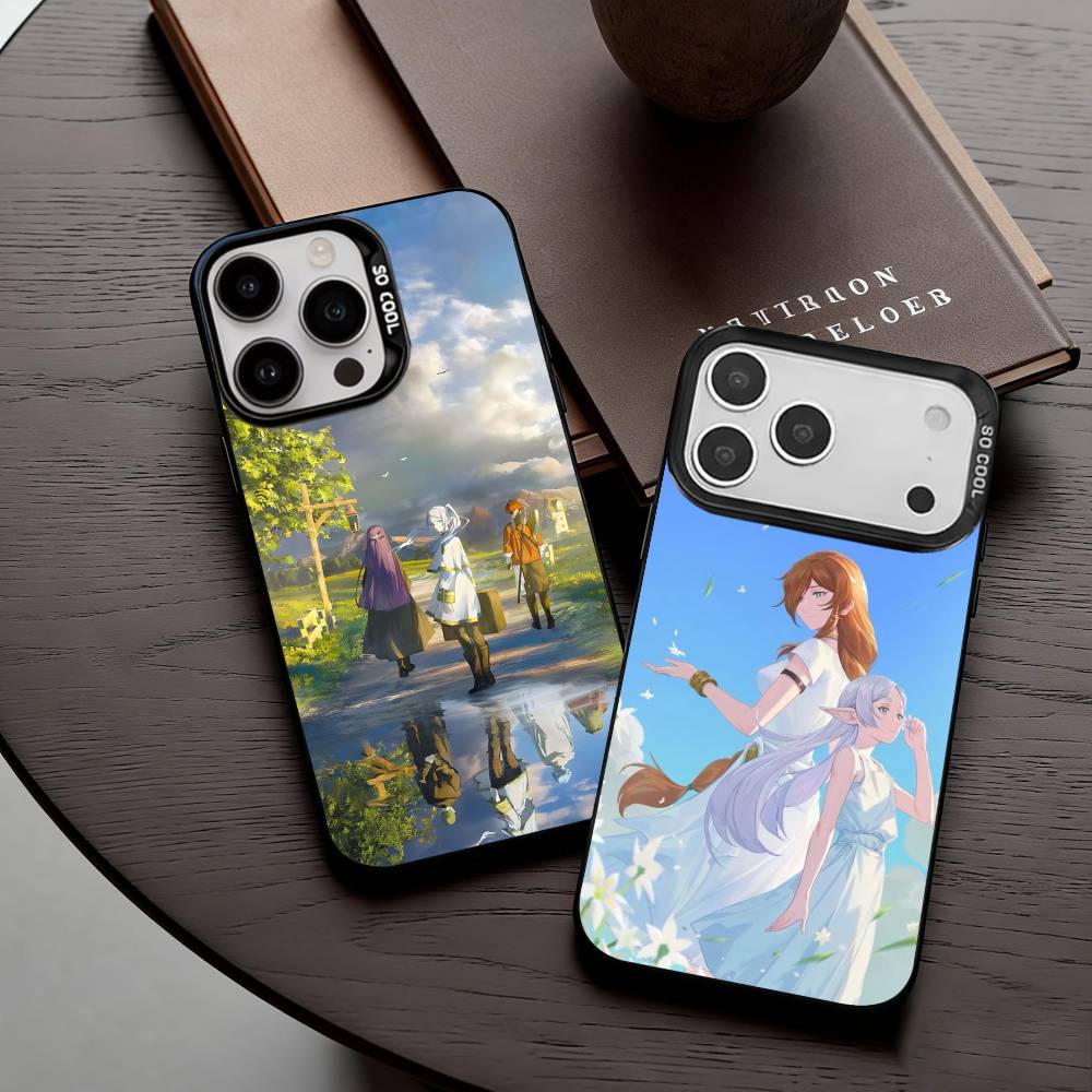 Manga Frieren Beyond Journeys End Phone Case For iPhone17,16,15,14,13,12,11 Plus,Pro Max Candy Silver Plated Inside Cover