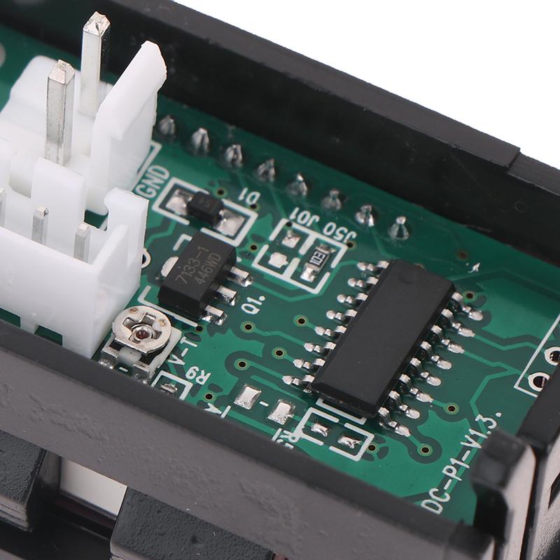 Mini digitální voltmetr ampérmetr DC 0-100V 50A Ampérmetr voltmetr proudový detektor tester 0,28" duální LED displej měřič + boční