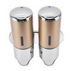 Wall Mount Soap Shower Dispenser Dual Pump 2 Separate Compartments Reusable Space Saving Shampoo