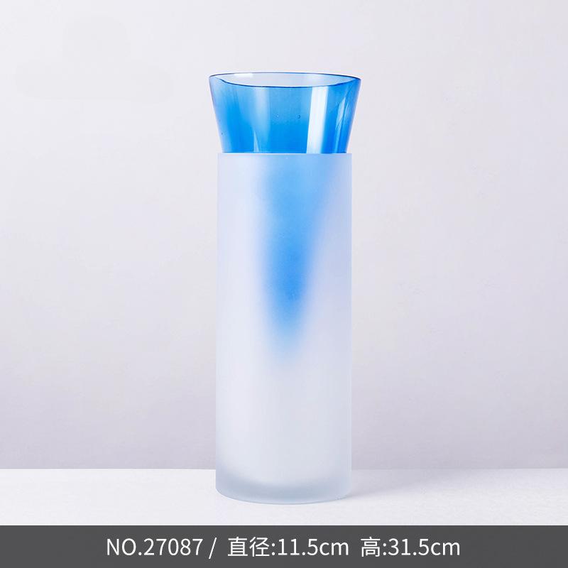 

Ваза из матового цветного стекла, набор фруктовых блюд, цветочные горшки, украшения для гостиной, настольные украшения, гидропонные горшки