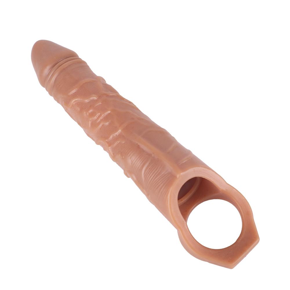 MoDi Men Large Penis Extender Sleeve Reusable Penis Delay Sleeve Dick for Male Dildo Enlargers Sex Toys