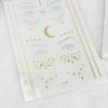 Life Beauty 2Pcs Waterproof Glitter Tattoo Metallic Gold Shiny Sticker Temporary Body Art