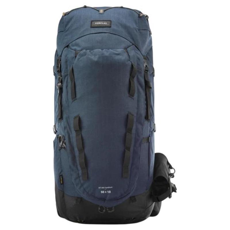DECATHLON60L Durable and versatile hiking outdoor bag nylon carbon grey women's model
