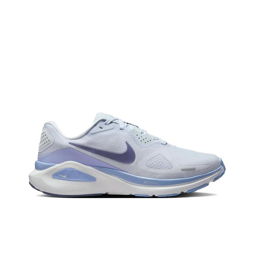 Nike Structure 26 Football Grey Aluminum Women Sneakers Blue White World-Indigo HJ1101004