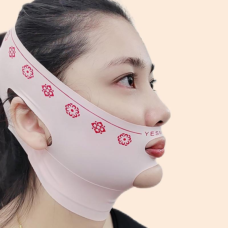 Double Layer Face Slimming Bandage V Line Face Shaper Chin Cheek Lift Up Belt Facial Massage Strap Face Skin Care Beauty Tool