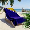 Blau-Gelbes Design mit weißen Sternen Strandtuch schnelltrocknend für Reisen Outdoor-Sportarten Joggen Strand und Schwimmen