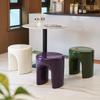 Nordic Designer Low Stool & Tray Table for Small Living Rooms