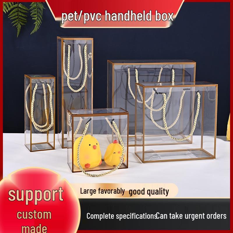 Transparent PVC Candy Box for Weddings and Christmas Snowflakes