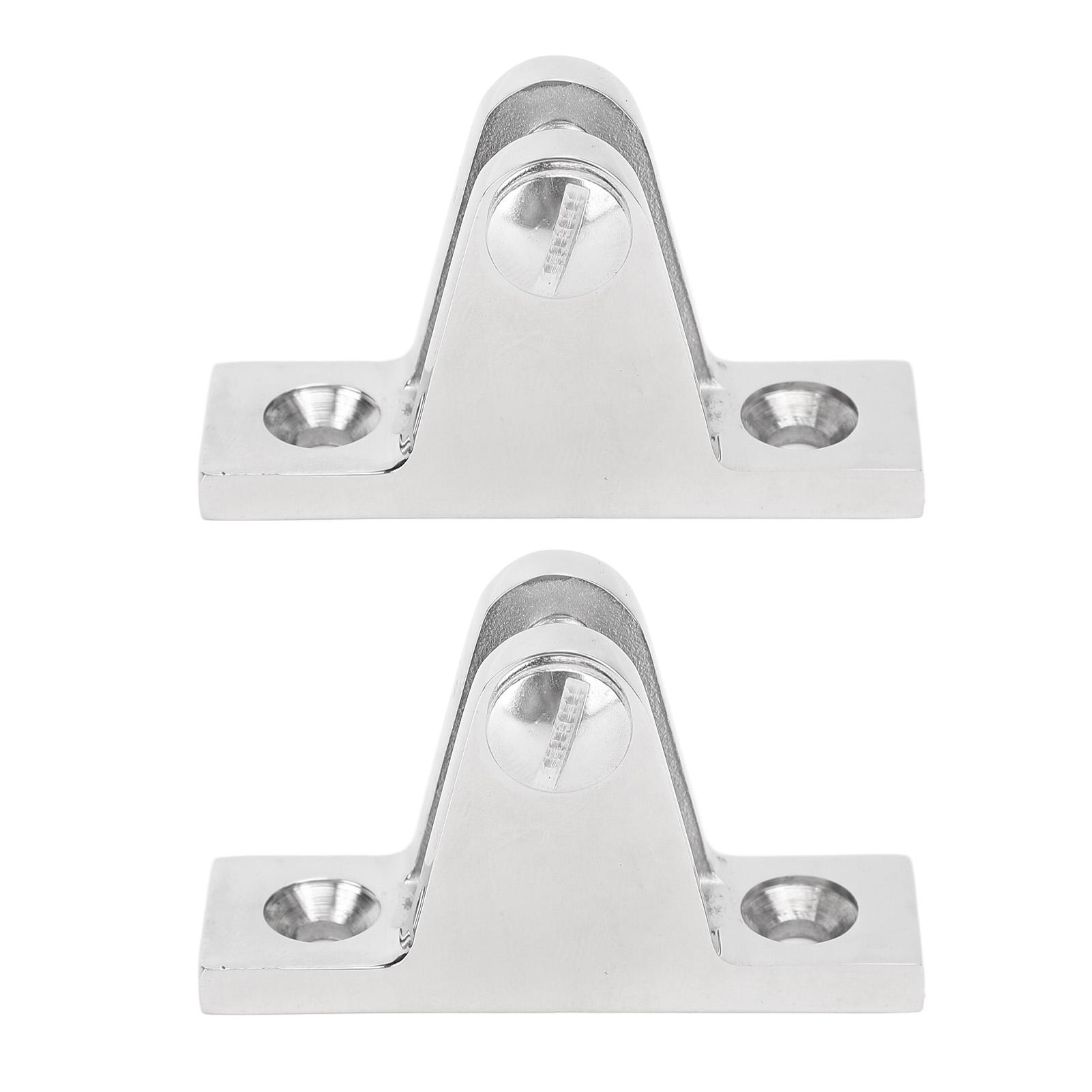 

2pcs Top Deck Hinge Mount 90 Degree 316 Stainless Steel Deck Hinge Fittings for Boat RV Yacht Speed Boat