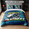 Penrith Panthers Design Bed Bedding Set 1 Duvet Cover + 2 Pillowcases Soft Breathable Household Bed Linens