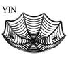 High-quality Spider Web Bowl Halloween Basket, Plastic Cobweb Design Fruit Serving Bowl, Treat Holiday Decoration or Trick Candy Holder for