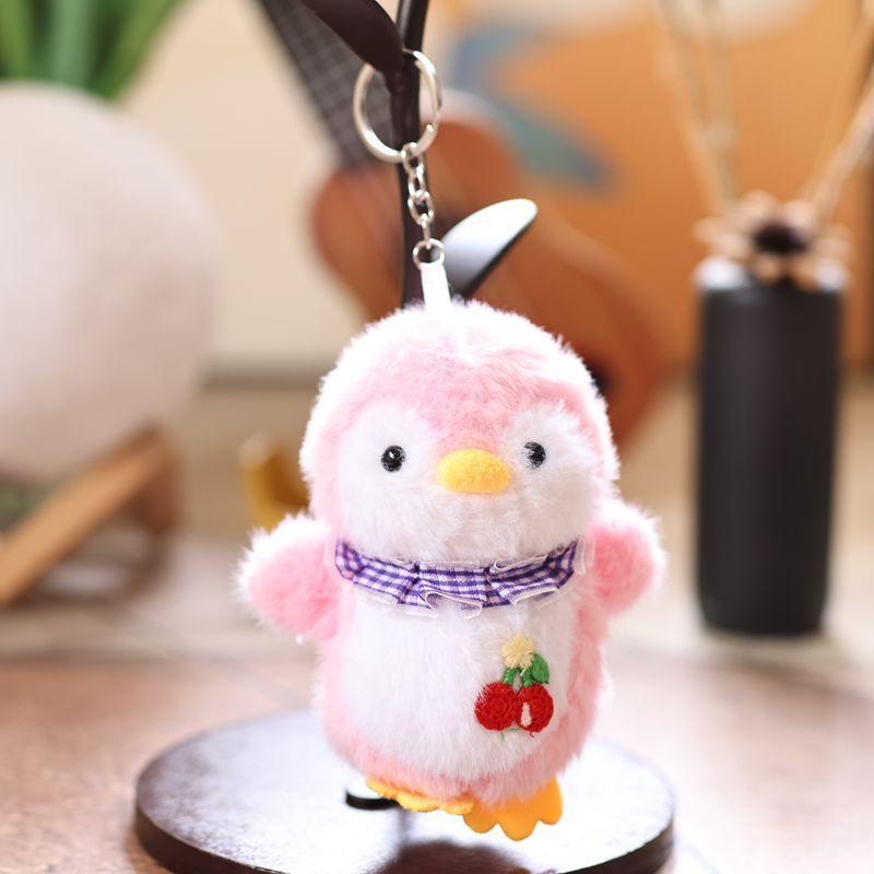 Cute Cartoon Penguin Plush Keychain Stuffed Doll Keyring Backpack Pendant Bag Hanging Decoration Lovely Gifts