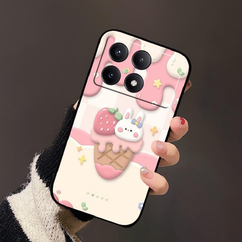 For Xiaomi Poco X6 Pro Case Fashion Painting Soft Silicone Back Cover For Xiaomi PocoX6 Pro Funda Poco X6Pro Bumper Cartoon Capa