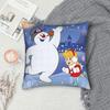 Pillow Case Snowman Frostys Soft  Pillow Cover For Sofa Bedroom Home Decor Vintage Pillowcases