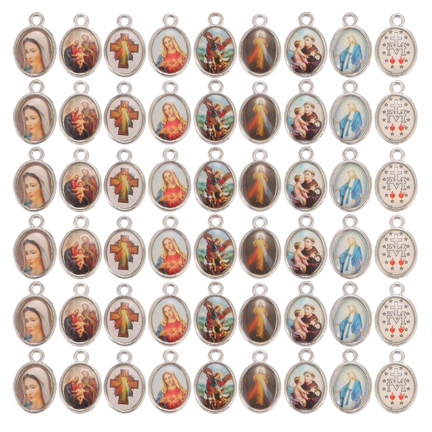 

Mix 30/50Pcs Jesus Virgin Mary Charm Pendant For Diy Jewelry Making Accessories Zinc Alloy Religion Pendant