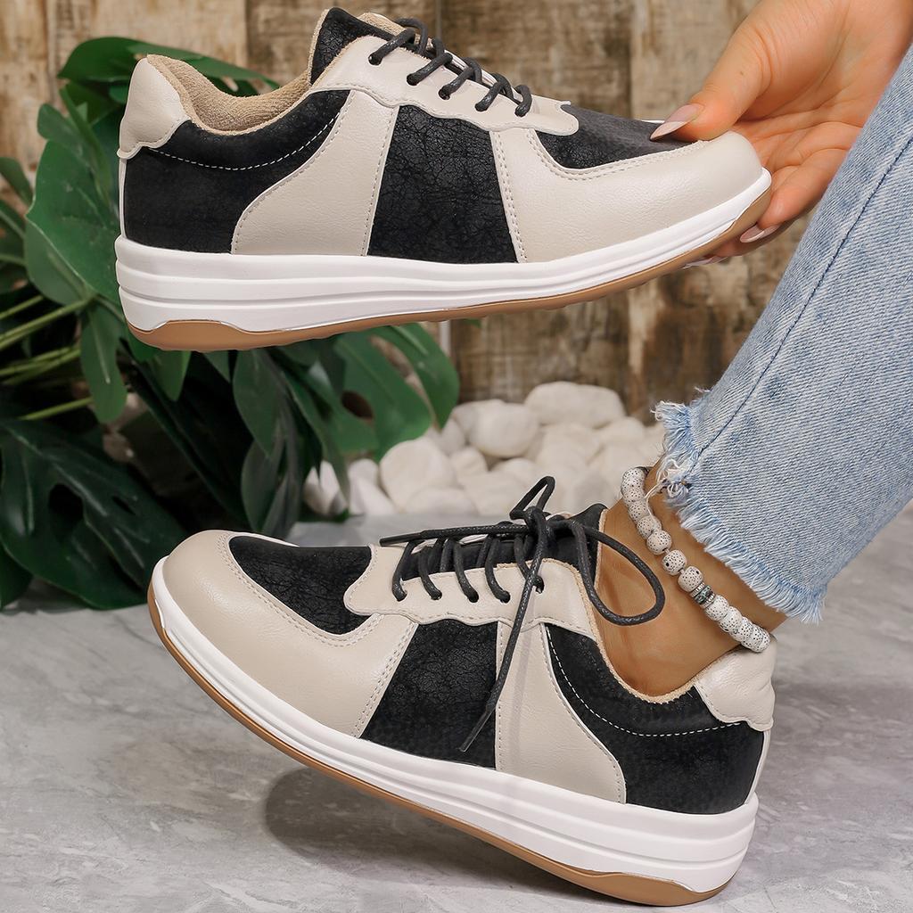 New Summer Women Casual Flat Breathable Shoes Women Fashion Lace-Up Round Toe Comfortable Sneakers  De Mujer