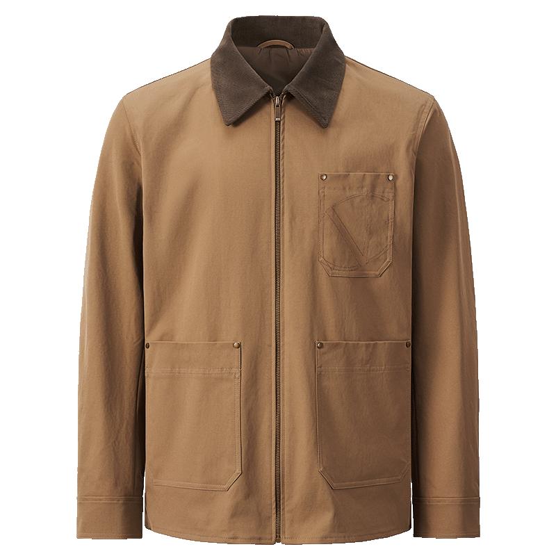 

GIOVANNI VALENTINO Men s Spring/Autumn Casual Lapel Jacket 3XL