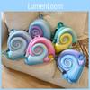 Kids Snail Shape Backpack With Waterproof Canvas And Led Flashing Light For School Education