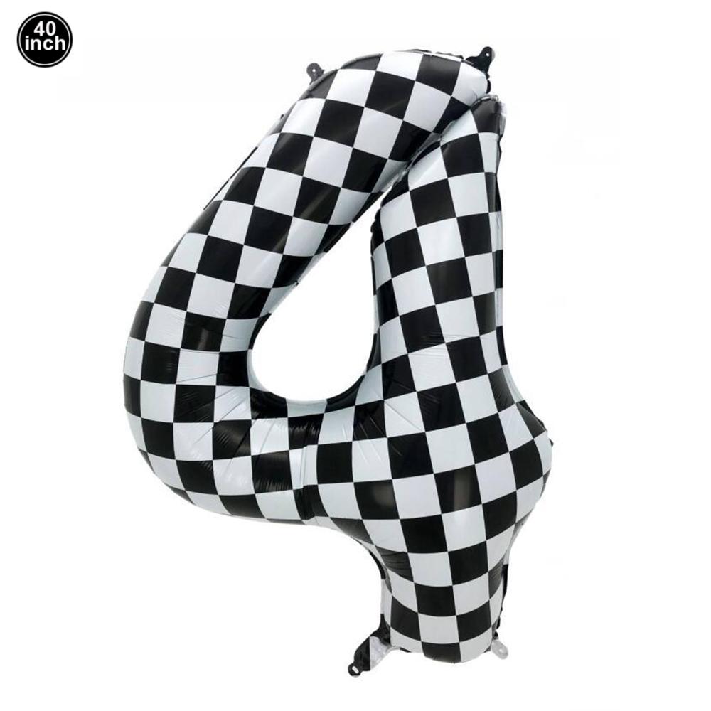 Black & White Checkered Flags Race Car Happy Birthday Banner Tablecloth Kids Boys Racing Car Birthday Party Decorations Supplies