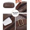 Top Grain Leather Men Messenger Bag Casual Daily Crossbody Shoulder Bag