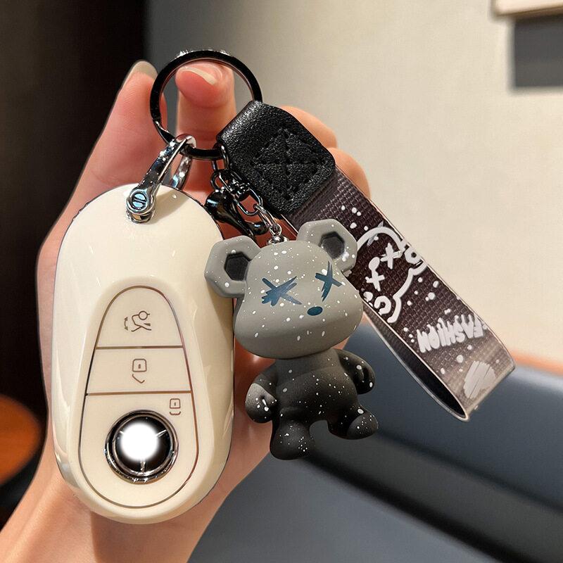 

Чехол для автомобильного ключа из ТПУ для оригинального Mercedes Benz C200L GLK300 S450 S500 S480