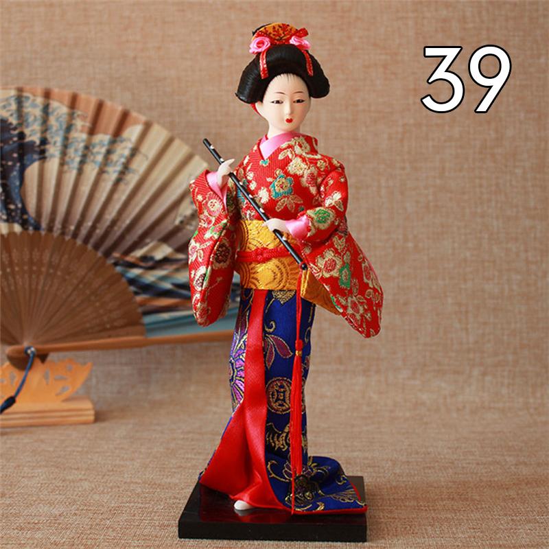 Krásné japonské figurky gejš Panenky s krásným kimonem Domácí dekorace na plochu Miniatury Kolekce ozdob z gejš Dárek