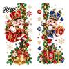 Holiday Glass Decals for Home Decor Christmas Nutcracker Window Clings Decorative Static Stickers Doors Mural Indoor Outdoor and Windows Waterproof