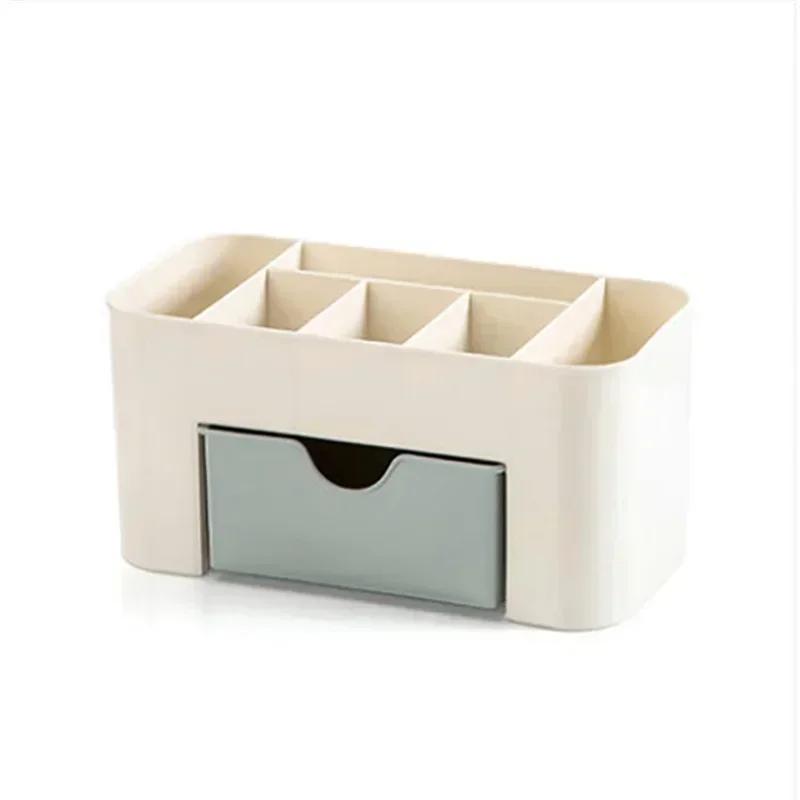 New Desktop Double Layer Makeup Organizers Storage Boxes Cosmetic Drawers Jewelry Display Box Case Container Boxes Organizer