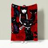Character E-Emily the Strange Throw Lightweight 240g Flannel Blanket Soft Skin-friendly for Summer Cooling