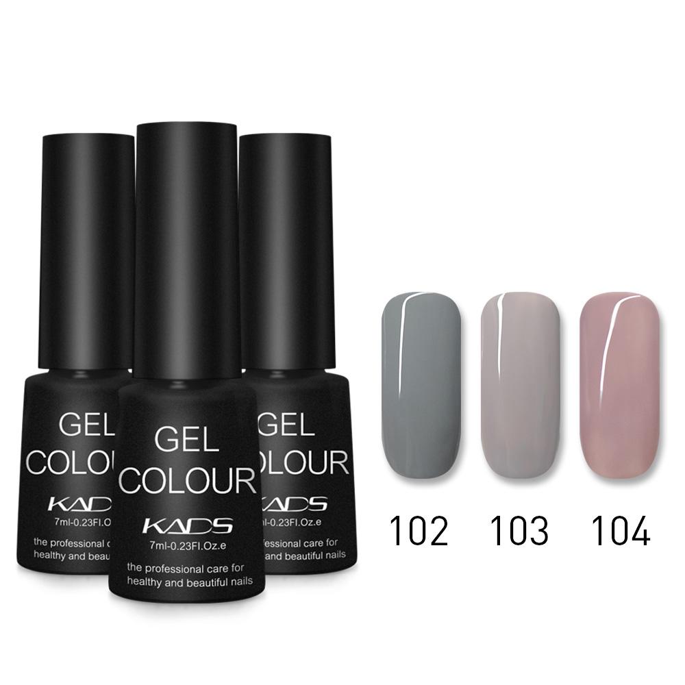 kads 3 buc/set Oja Gel de Unghii UV LED Soak Off Gel Lac de Unghii pentru Manichiură 7ml Semi Permanent Vernis Lac UV