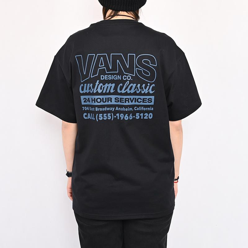 Vans Custom Classic SS25 Fashion Simple Versatile Breathable Short Sleeve T-Shirt Men Tops Black VN000NNJBLK