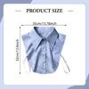 Fake Neck Blue Striped Accessories Detachable Dickey