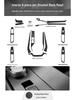 2021 MG5 Carbon Fiber Interior Anti-Kick Gear Shift & Console Sticker