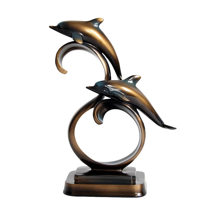 Ornamente Delfin Nordic Accesorii pentru Casă Decorare Sufragerie Vitrină Vin Modern Simplu Creativ Rășină Artizanală Decorație