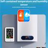 Intelligent Harmful Gas Alarm With Temperature Moisture Display Clock And Magnetic Back For Indoor Use