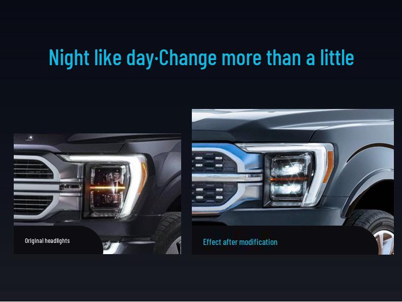 Ford F150 Raptor LED Streamer Turn Signal & Daytime Running Light Headlight Assembly