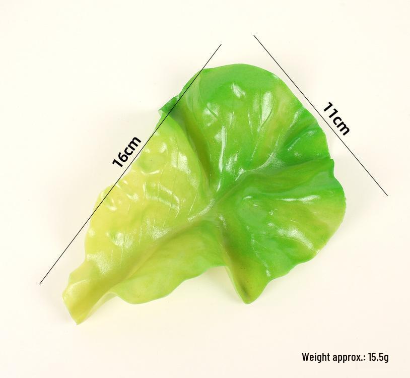 

PVC Fake Lettuce Leaf Pad: Simulation Vegetable Model for Photography and Decoration.